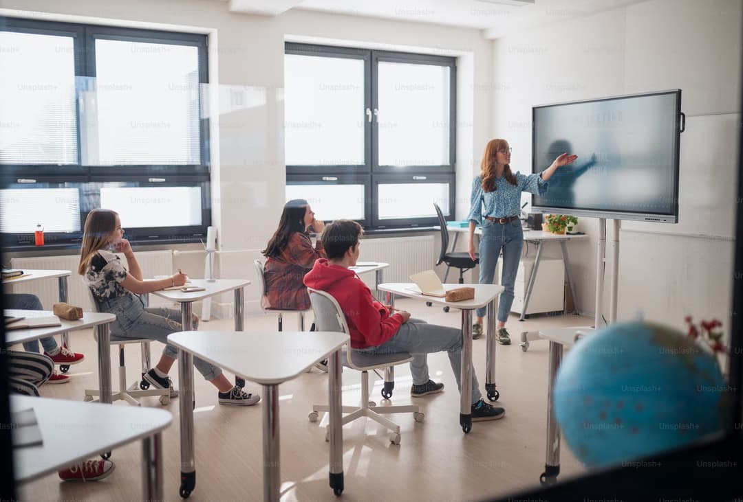 Students learning online